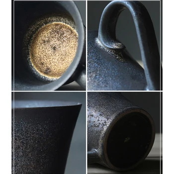 Rankų darbo keramikinis puodelis kavos Retro asmeninį keramikos puodelis Sielovados kavos puodelio Juodųjų Rankų darbo puodeliai Puikiai keramikos 4