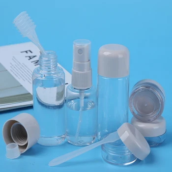 8pcs Nešiojamų kelionių kosmetikos išpilstymo paslauga vandens pieno kosmetikos purškimo butelis 4