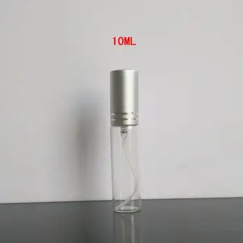 10ml Nešiojamų Daugkartiniai Aliuminio Stiklo Purškimo Butelis 10CC Metalo Purkštuvas Kvepalų Buteliuką LX2877 4