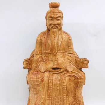 Daoizmas reikmenys, magija įrankiai, skulptūros Sanqing dievų, Budos statulos Sanqing protėviai, medžio drožyba 5