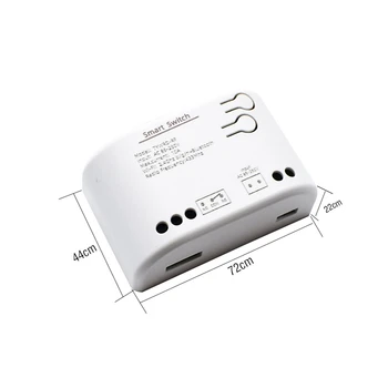 1CH RF Smart Switch AC85-250V WIFI Tuya Nuotolinio Valdymo 433 Šviesos Jungiklis 10A Rele Relay Savaiminio Fiksavimo Susikabinti Virsta 5