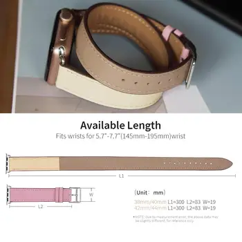 Odos Dvigubai Kelionių Diržu, Apple Watch 7 Band 41mm 45mm 42/38mm Serijos SE 6 5 4 3 Pakeitimas Watchband už iwatch 44mm 40mm 5