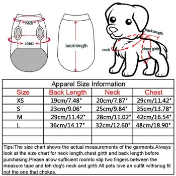 Marškinėliai Šuniukai Naminių Šunų Drabužius Spausdinti Medvilnės marškinėliai Minkštas Šuniukas Šunys, Drabužiai, Pavasarį, Rudenį Marškinėliai Atsitiktinis Marškinėliai XS-L 2021 Naujas 5