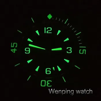 Corgeut 45mm sporto dizainas laikrodis prabanga top brand mechaninė Sterilūs dial Šviesos rankas Automatinė Savarankiškai Vėjo Derliaus mens watch 5