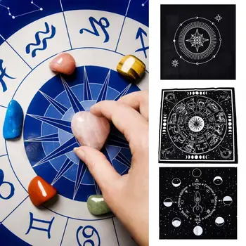 Astrologija Išskirtinį Apdailos Pagoniškas Ritualas, Magija, Taro Kortos stalo Žaidimas Staltiesė Pramogų 5
