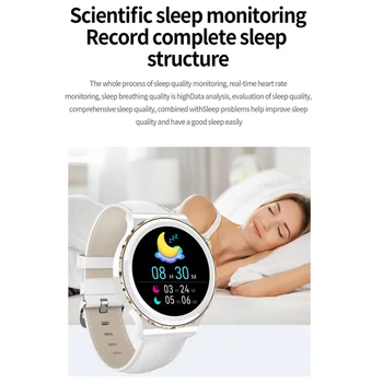 Sporto Laikrodžiai Smartwatch 1.32 colių Full Touch Screen Vandeniui IP67 Atsiliepti į Skambutį NFC Orų Prognozė Pranešimą Priminimas Laikrodis 5