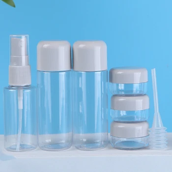 8pcs Nešiojamų kelionių kosmetikos išpilstymo paslauga vandens pieno kosmetikos purškimo butelis 5